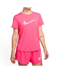 W NK ONE SWOOSH HBR DF SS TOP