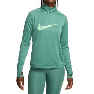 Nike swoosh dri-fit 1/4-zip mid layer high brand read dri-fit half-zip