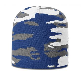 Jacquard camo beanie